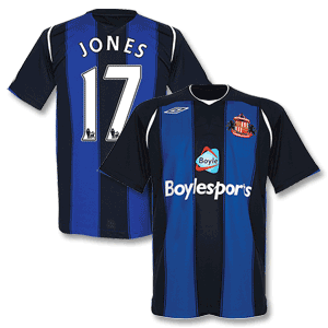 Umbro 08-09 Sunderland Away Shirt   Jones 17