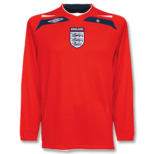 Umbro 08-10 England Away L/S Shirt