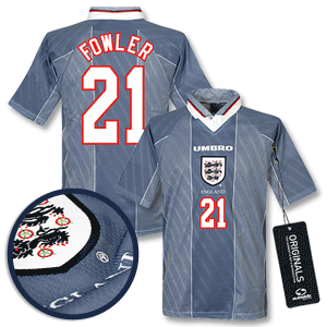 Umbro 96-97 England Away shirt   Fowler 21