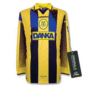 Umbro 96-97 Everton Away L/S shirt - Players