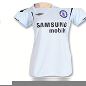 Chelsea Away Shirt 2005/06 - Womens with Drogba 15 printing.