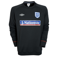 Umbro England Training Sweatshirt 2010/11 - Black.