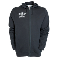 Malvern Zip Thru Fleece Hoodie - Black.