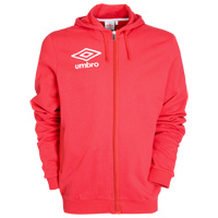 Malvern Zip Thru Fleece Hoodie - Vermillion.