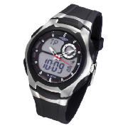 Umbro mens ana/digital day/date resin strap watch