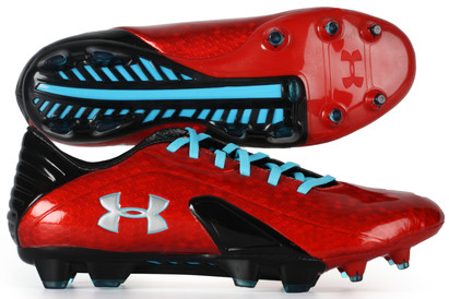 Under Armour Blur Flash III FG Football Boots Red/Black/Blue