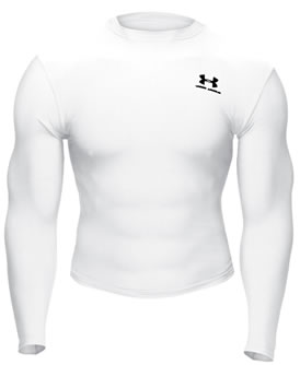 Under Armour Golf Coldgear Crew White