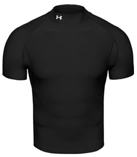 under armour Golf Coldgear Mock Short Sleeve Black