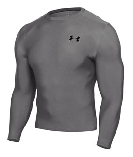 under armour Heatgear Compression Longsleeve Tee Grey Heather