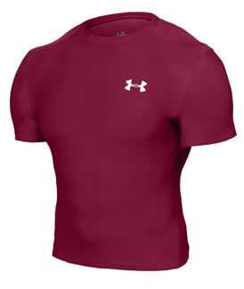 under armour Heatgear Compression Tee Maroon