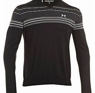 Under Armour Mens V-Neck Stripe Sweater