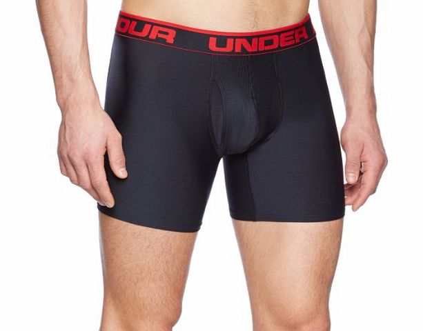 Under Armour Original Boxerjock 6 Inch Extented Boxer Brief - Black, Small