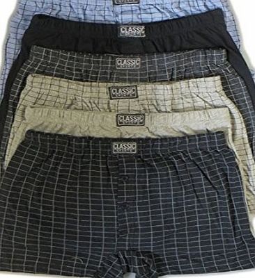 Undercover 6 Pairs Mens Cotton Rich Boxers Large