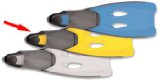 Full Foot Swim Fins Size 40-41 (6-7) (Yellow)