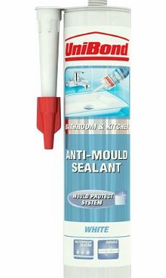 Unibond Anti Mould Sealant Bathroom & Kitchen White Cartridge