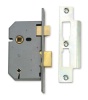 65mm Heavy Duty Bathroom Mortice Lock Satin Chrome