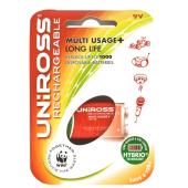 uniross 1x 9V NiMH HYBRIO Rechargeable