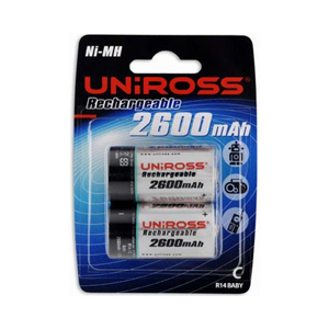 Value Rechargeable Batteries - 2 x C