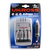 uniross X-Press 700 Slim Charger Plus 4 x