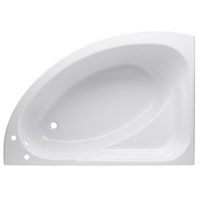 Left-Hand Corner Bath White