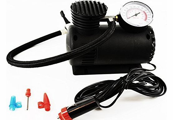 UniversalGadgets 12V MINI COMPACT AIR COMPRESSOR 300 PSI CIGARETTE BIKE CAR VAN TYRE INFLATOR