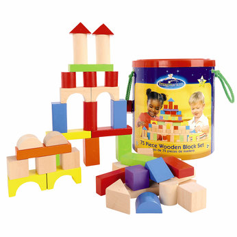 75 Piece Wooden Block Set