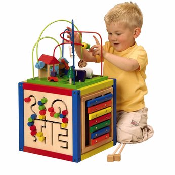 Wooden Multi-Activity Cube