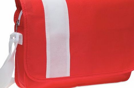 Unknown Lightweight Non Woven Childrens Shoulder Bag - Messenger School Book Bag (Red)