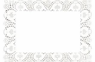 Unknown Paper Doily Rectangular Colour: White. Dimensions: 300 x 400mm (12 x 15.75``). Pack quantity: 250