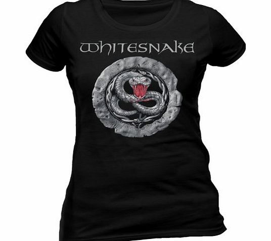 Unknown WHITESNAKE Womens USA Tour Short Sleeve T-Shirt, Black, Size 8 (Manufacturer Size:Small)