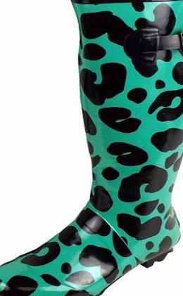 Unknown Womens Wellington Boots Printed Wellys Ladies Rain Snow Winter Boot Wellies UK 5