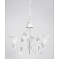 0408 3WH - 3 Light White Gloss Hanging Light