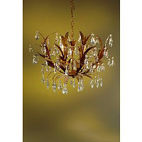 042 4H AG - Antique Gold Chandelier