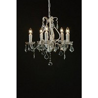 Unbranded 073 5H WH - White Enamel Chandelier