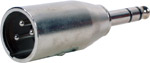 Allows an XLR socket to be connected to a 1/4in. (6.35mm) stereo socket.