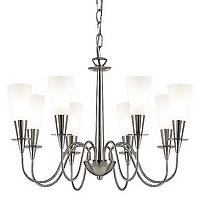 Unbranded 1007 8SC - 8 Light Satin Chrome Hanging Light