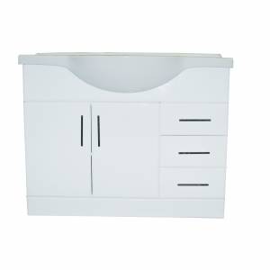 1050mm Rigid White Gloss Vanity Unit with