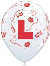Unbranded 11 Inch Hen Night Balloons - White (Pk5 neck down)