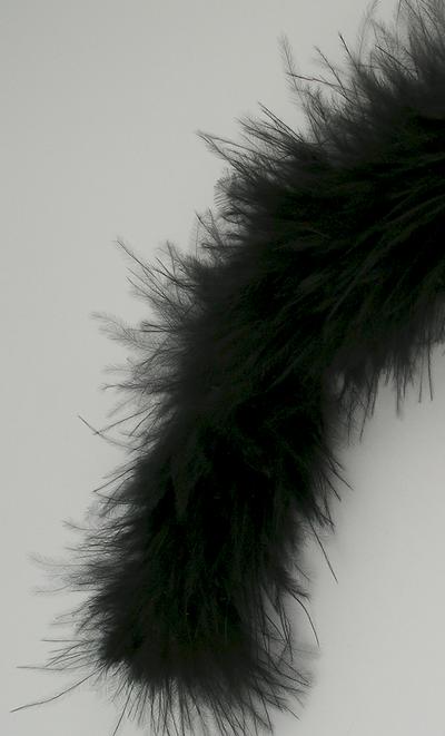 1:12 Scale Dolls Miniature Black Feather Boa