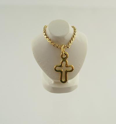 1:12 Scale Heidi Ott Miniature Gold Open Cross