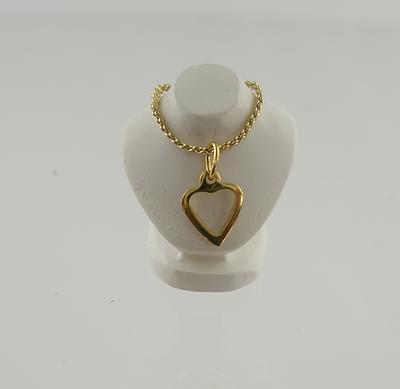 1:12 Scale Heidi Ott Miniature Gold Open Heart