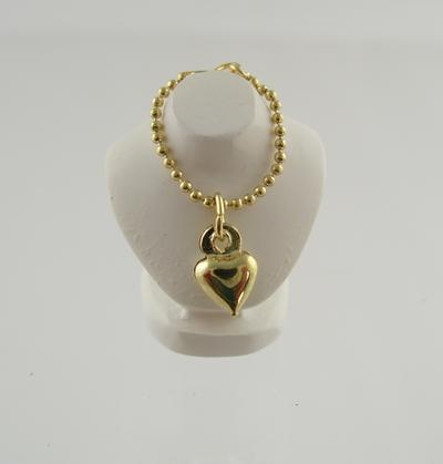 1:12 Scale Heidi Ott Miniature Gold Solid Heart