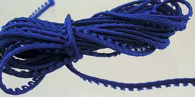 1:12 Scale Miniature Royal Blue Picot Edging - 2