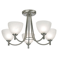 Unbranded 1178 5AC - 5 Light Satin Chrome Ceiling Light