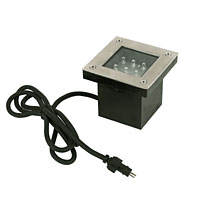 12-LED Square Garden Ground Light