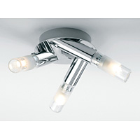 Unbranded 1303 3CH - 3 Light Polished Chrome Semi Flush Light