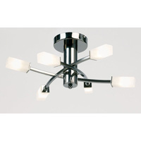 Unbranded 146 6BC - 6 Light Black Chrome Ceiling Light