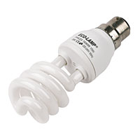 15W Spiral Compact Fluorescent BC