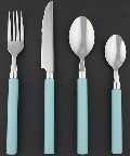 16 Piece Acrylic Cutlery Set - Dove