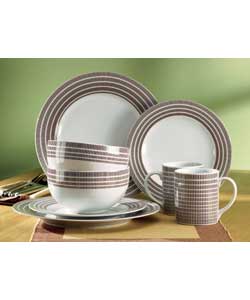 16 Piece Bamboo Dinner Set